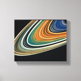 SPACE ART #38 Saturn Rings Canvas Print