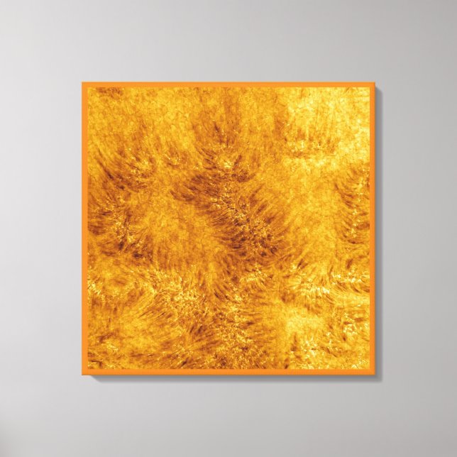 SPACE ART #42 Sun's Face Canvas Print (Front)