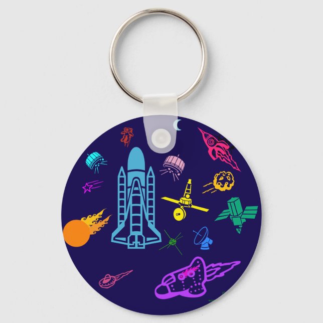 Space Art Keychain (Back)