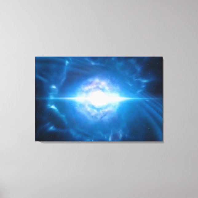 SPACE ART Merger of two neutron stars Canvas Print (Front)