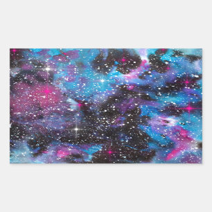 Space Art Watercolor Galaxy Sticker