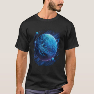 Space Astronaut Alien American Flag Astronomy 4th  T-Shirt