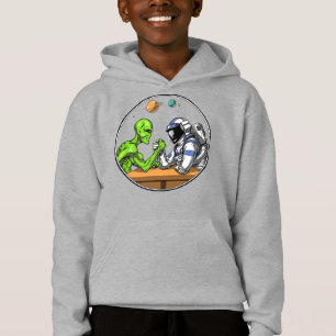 Space Astronaut Alien Arm Wrestling Funny Cosmic