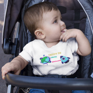 Space Astronaut Cartoon  Baby T-Shirt