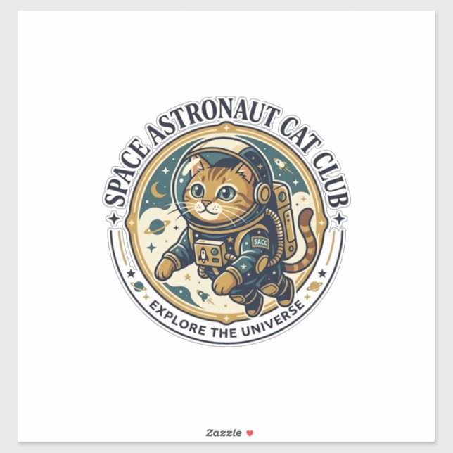 Space Astronaut Cat Cat Dad Gift Idea - Space Astr (Sheet)