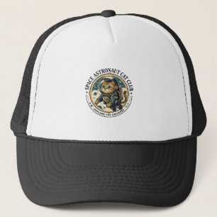 Space Astronaut Cat Cat Dad Gift Idea - Space Astr Trucker Hat