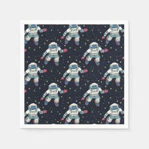 Space Astronaut Paper Plates Napkin