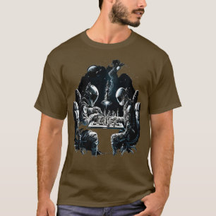 Space Astronaut Playing Chess Astronomy Spaceman 1 T-Shirt