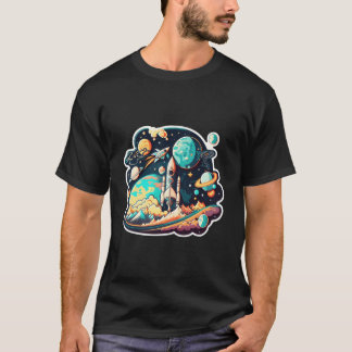 Space Astronaut Science Planets Space For T-Shirt