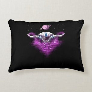 Space Astronaut Swimmer Accent Pillow