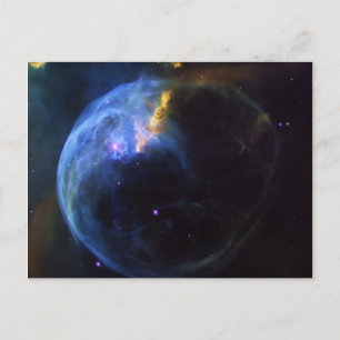 Space, astronomy, Bubble Nebula, galaxy, NASA Postcard