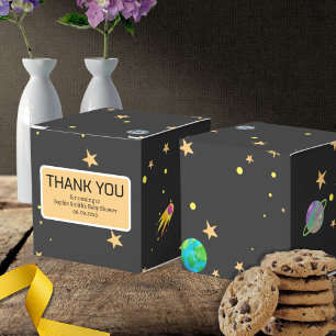 Space Baby Shower, Cosmic Cutie, Gender Neutral Favor Box