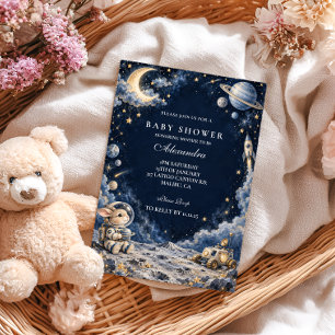 Space Baby Shower Invitation