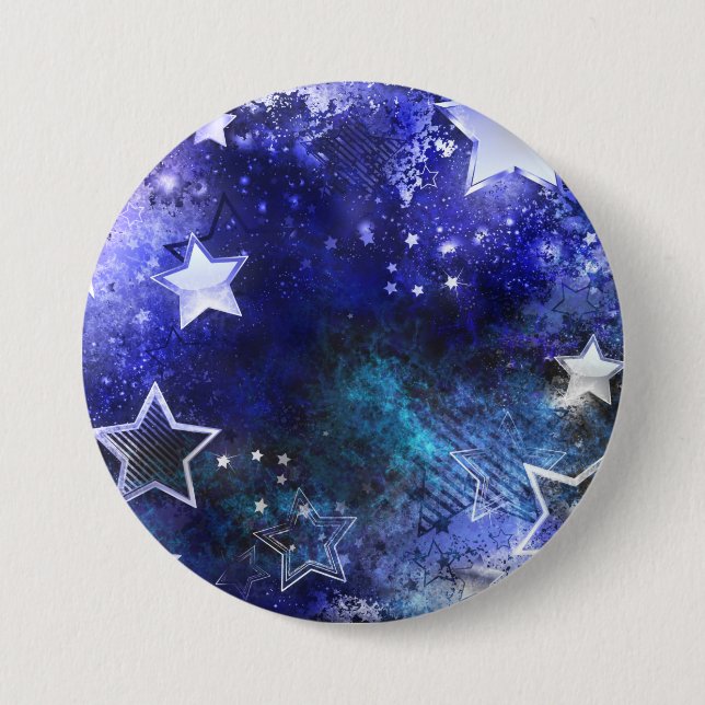 Space Background with Stars 3 Inch Round Button (Front)