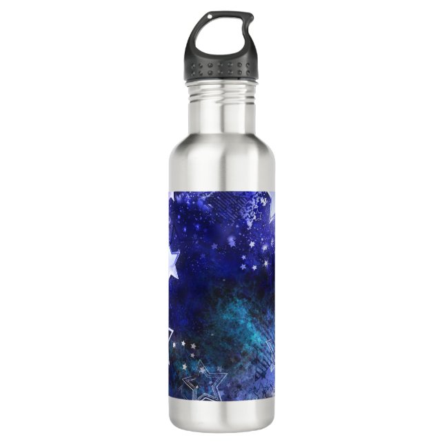 Space Background with Stars 710 Ml Water Bottle (Front)