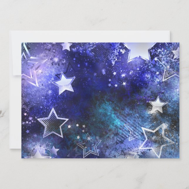 Space Background with Stars Announcement (Front)