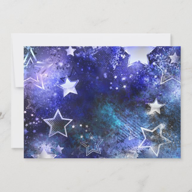 Space Background with Stars Announcement (Front)