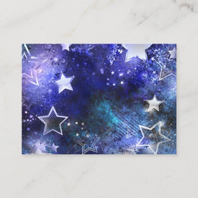 Space Background with Stars Appointment Card (Front)