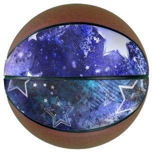 Space Background with Stars Basketball