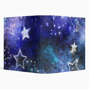 Space Background with Stars Binder