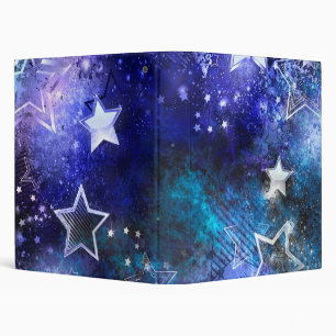 Space Background with Stars Binder