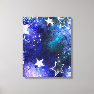 Space Background with Stars Canvas Print