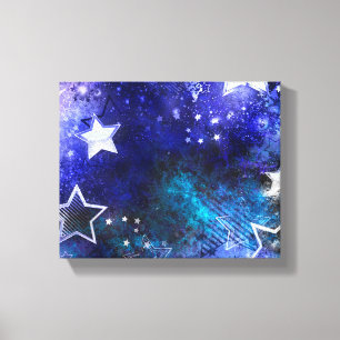 Space Background with Stars Canvas Print