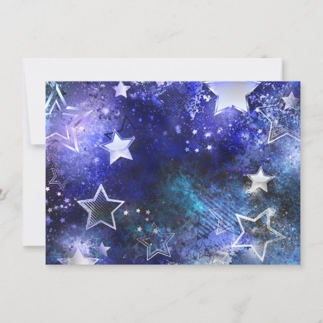 Space Background with Stars Card (Front)