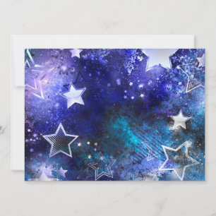 Space Background with Stars Card