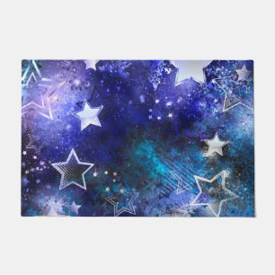 Space Background with Stars Doormat