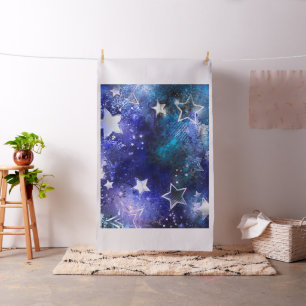 Space Background with Stars Fabric