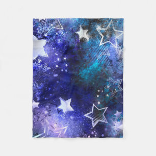 Space Background with Stars Fleece Blanket