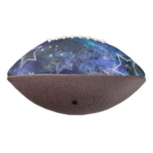 Space Background with Stars Football