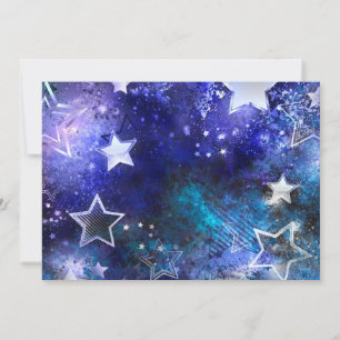 Space Background with Stars Holiday Card