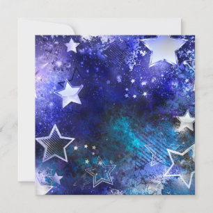 Space Background with Stars Holiday Card