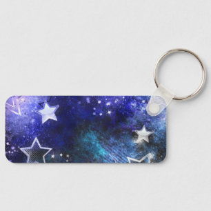 Space Background with Stars Keychain