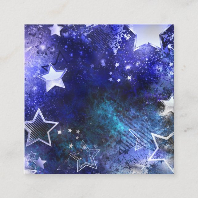 Space Background with Stars Loyalty Card (Front)