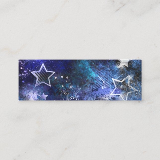 Space Background with Stars Loyalty Card (Front)