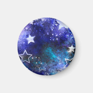 Space Background with Stars Magnet