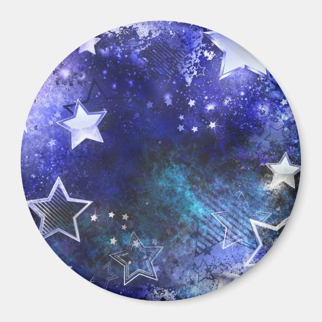 Space Background with Stars Magnet (Front)