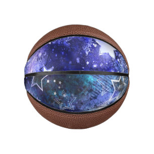 Space Background with Stars Mini Basketball