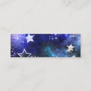 Space Background with Stars Mini Business Card