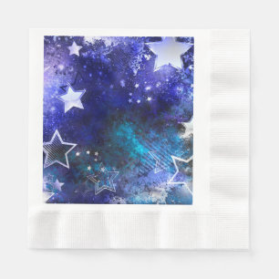 Space Background with Stars Napkin