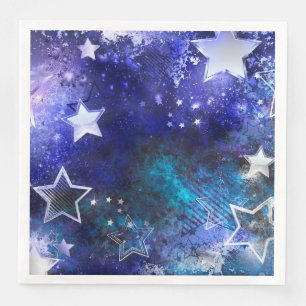 Space Background with Stars Napkin