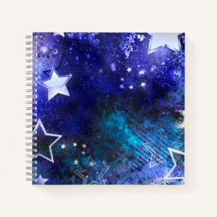 Space Background with Stars Notebook