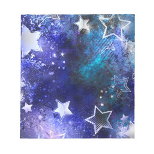 Space Background with Stars Notepad