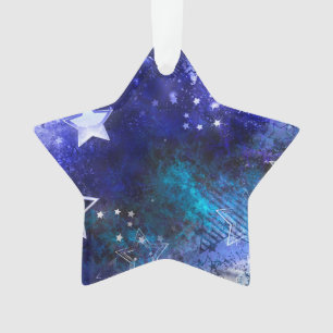 Space Background with Stars Ornament