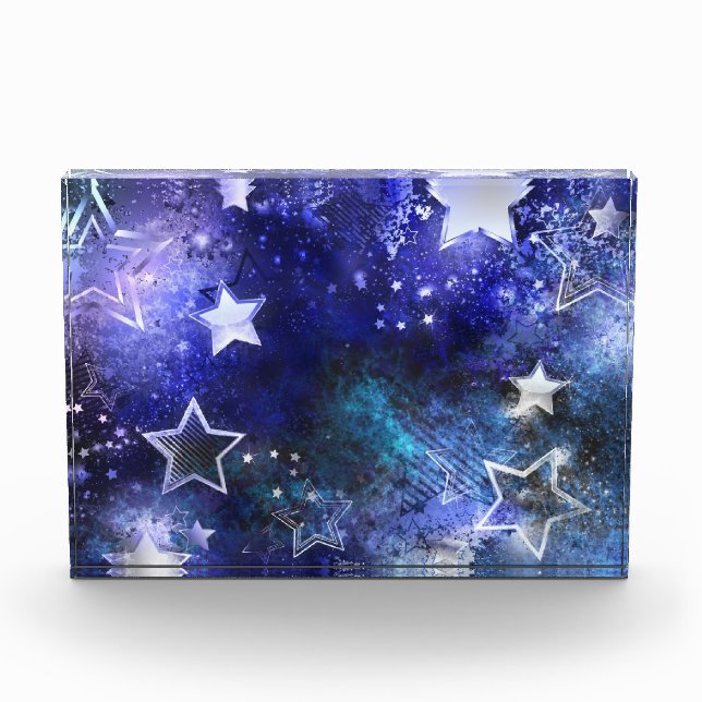 Space Background with Stars Photo Block (Front)