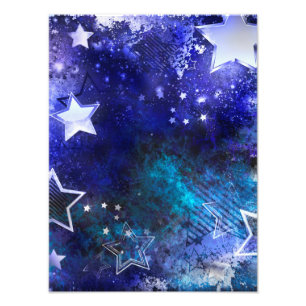 Space Background with Stars Photo Print