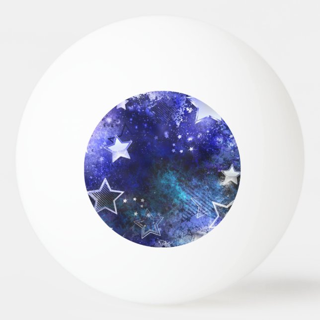 Space Background with Stars Ping Pong Ball (Front)